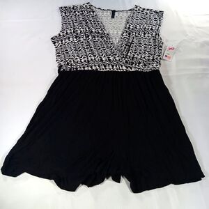 Ashley Blue Romper Shorts Woman's Size: 3x